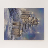 Puzzle Terrain D'Hiver, Château En Neige, Peinture De Châ (Horizontal)