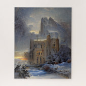 Puzzle Terrain D'Hiver, Château En Neige, Peinture De Châ (Vertical)