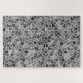 Puzzle Terrazo, Motif à écorce grise (Horizontal)