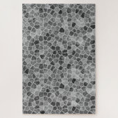 Puzzle Terrazo, Motif à écorce grise (Vertical)