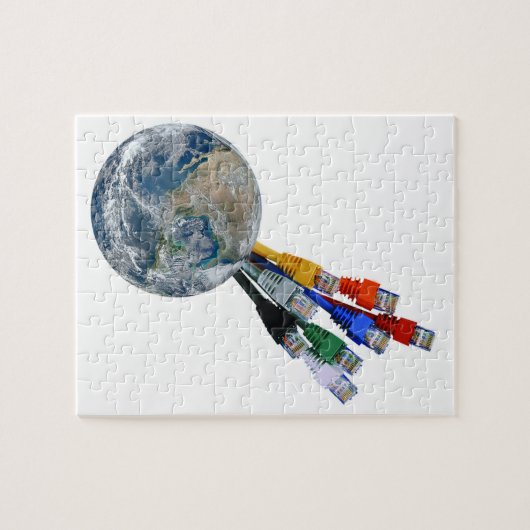 Puzzle Terre connectée au réseau Ethernet (Horizontal)