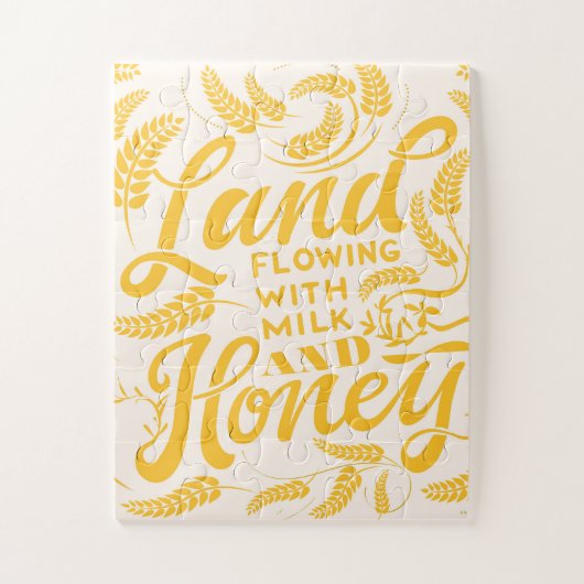 Puzzle Terre coulée avec du lait et du miel (Vertical)