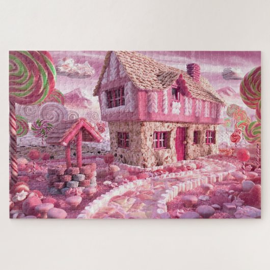 Puzzle Terre des bonbons roses (Horizontal)