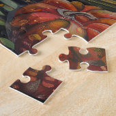 Puzzle Terre-Neuve Chien Récolte d'automne Thankgiving (Côté)