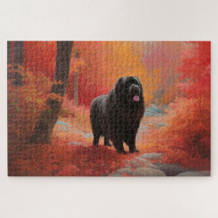 Puzzle Terre-Neuve en automne Leaves Fall Inspire