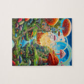 Puzzle Terre Surréaliste de Magie Fantastique Colorée (Horizontal)