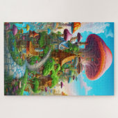 Puzzle Terre Surréaliste de Magie Fantastique Colorée (Horizontal)