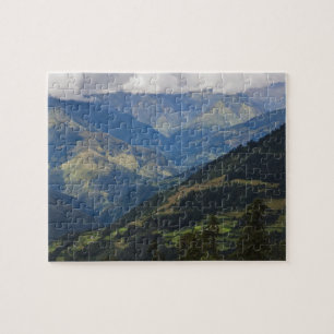 Puzzle Terres agricoles et village dans l'Himalaya