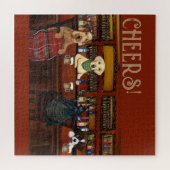 PUZZLE TERRIER AIREDALE & AMIS       (Horizontal)