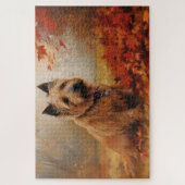 Puzzle Terrier australien en automne Leaves automne Inspi (Vertical)