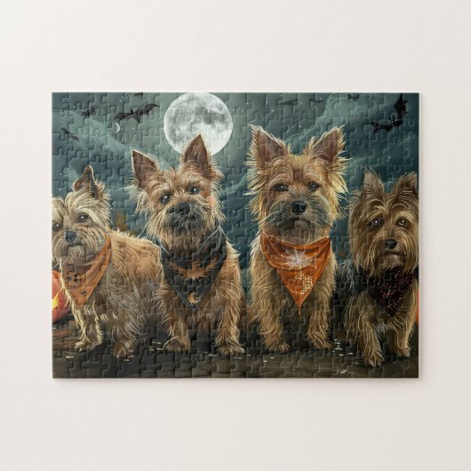 Puzzle Terrier Australien Halloween Épouvantable (Horizontal)