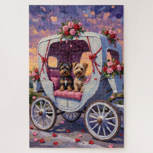 Puzzle Terrier Australien pour la Saint-Valentin (Vertical)