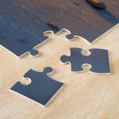 Puzzle Térrier Cairn Lanterne Plage Nuit (Côté)