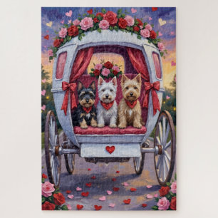 Puzzle Terrier Écossais Saint-Valentin