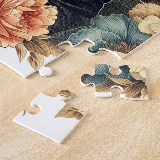 Puzzle Terrier Floral Cute Retro (Côté)