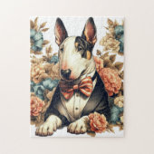 Puzzle Terrier Floral Cute Retro (Vertical)