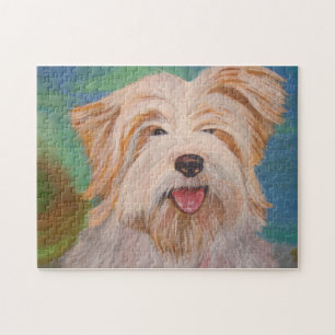 Puzzle Terrier Portrait Cute Pet Chien Art