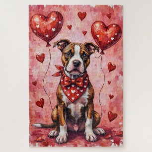 Puzzle Terrier Staffordshire américain Art de la Saint-Va