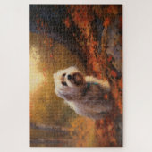 Puzzle Terrier tibétain à l'automne Feuilles automne Insp (Vertical)