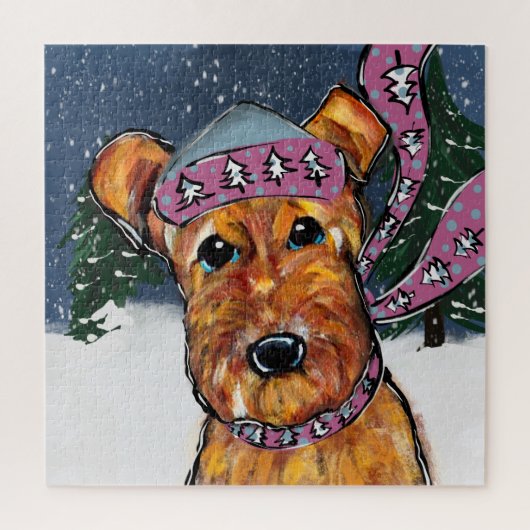 Puzzle Terriers Airedale (Vertical)