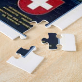 Puzzle Territet, Vintage voyage de Montreux, Suisse (Côté)