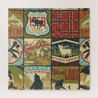 Puzzle Territoires du Nord-Ouest Aventure : Patchwork sym