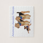 Puzzle Tervueren Airedale Drapeau Américain (Vertical)
