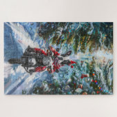 Puzzle Tervueren de Noël à moto (Horizontal)