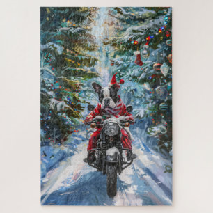 Puzzle Tervueren de Noël à moto