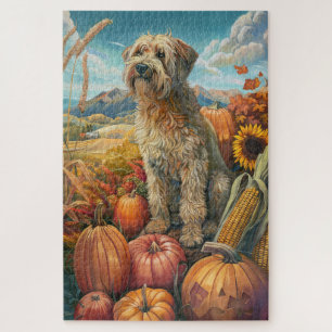 Puzzle Tervueren Wheat Terrier Chien Récolte d'Automne Ac