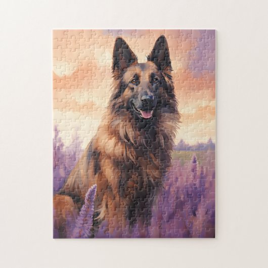 Puzzle Tervuren belge dans le champ Lavender (Vertical)