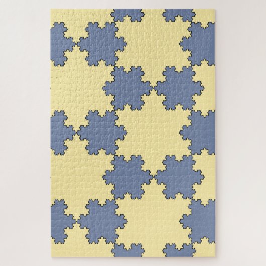 Puzzle Tessellé Koch Snowflakes (Motif fractal) (Vertical)