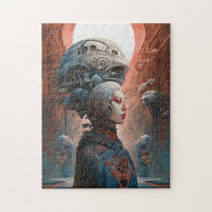 Puzzle Tête biomécanique Surréaliste Sci-Fi Art
