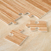 Puzzle Tête de cerf élégante impression grain de bois (Côté)