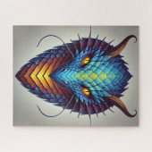 Puzzle Tête de dragon bleu (Horizontal)