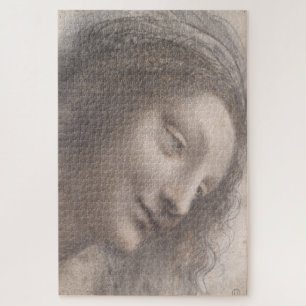Puzzle Tête de la Vierge de Léonard de Vinci – Renaissanc