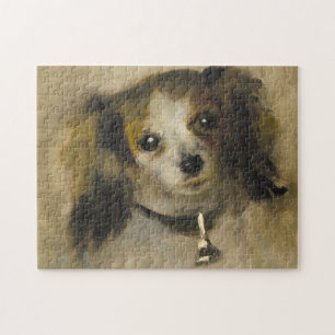 Puzzle Tête d'un chien, 1870 (huile sur la toile)