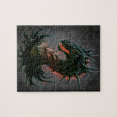 Puzzle Tête noire majestueuse de dragon - polychrome (Horizontal)