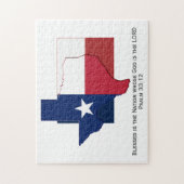 Puzzle TEXAS | Blessed Nation | DRAPEAU TEXAN (Vertical)