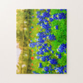 Puzzle Texas Bluebonnets Indian Floral Nature Travel (Vertical)