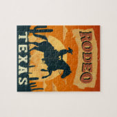 Puzzle Texas Cowboy Rodeo Vintage (Horizontal)