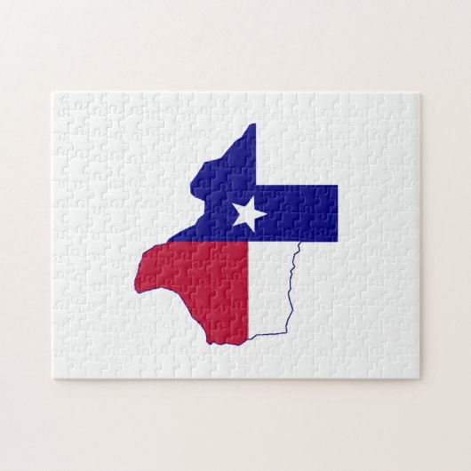 Puzzle Texas Flag Map (Horizontal)