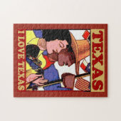 Puzzle Texas love et drapeaux (Horizontal)