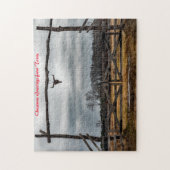 Puzzle Texas Ranch Scene.Noël Salutations (Vertical)