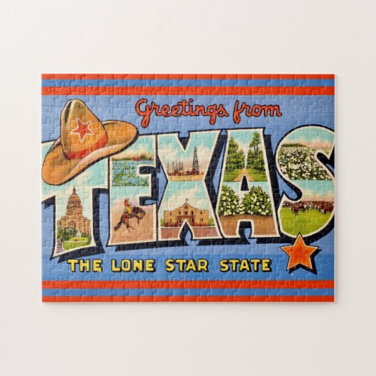Puzzle Texas vintage (Horizontal)