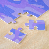 Puzzle Texte Caché Drôle Camouflage Bleu Pastel (Côté)