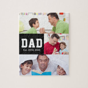 Puzzle Texte de cadeau établi pour papa vintage 3 Photo