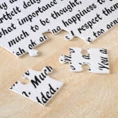 Puzzle Texte de fierté et de préjudice (Côté)