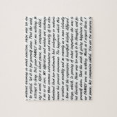 Puzzle Texte de fierté et de préjudice (Vertical)