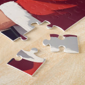 Puzzle Texte personnalisé amusant Drunk Père Noël (Côté)